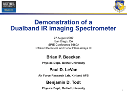 Extending hyperspectral capabilities with