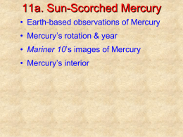 Chapter 11a: Sun-Scorched Mercury PowerPoint