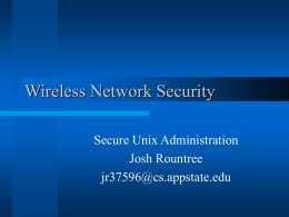 Power Point- Wireless Network Security
