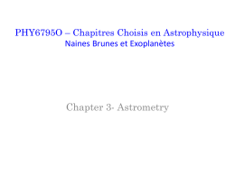 Chap3-Astrometry-cx - Groupe d`Astronomie et Astrophysique