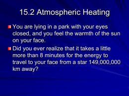 15.2 Atmospheric Heating