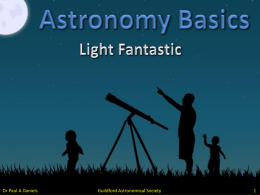 Astronomy Basics 1