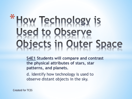 How Technology is Used to Observe Objects in Outer Space