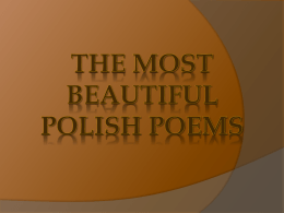 The most beautiful polish poems