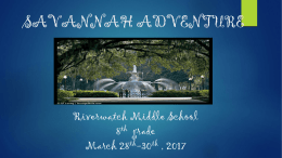 savannah adventure - Forsyth County Schools