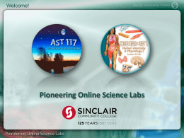 Pioneering Online Science Labs Marigrace Ryan