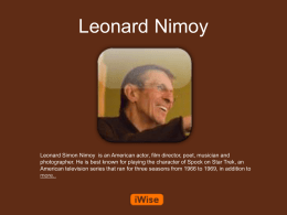 Leonard Nimoy Powerpoint