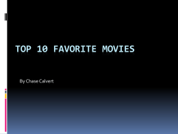 Top 10 Favorite Movies