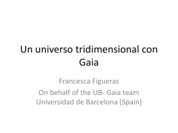 Un universo tridimensional con Gaia - Gaia-UB