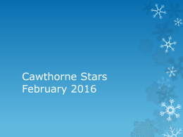 Cawthorne Stars February 2014
