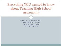 Everything YOU wanted to know about Teaching High School