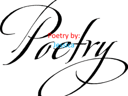 Poetry by - StrategicReadingStudySkills
