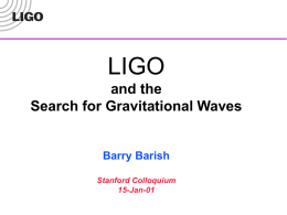 Stanford Colloquium - LIGO