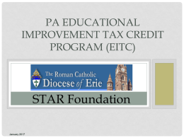 PA Education Improvement Tax Credit Program