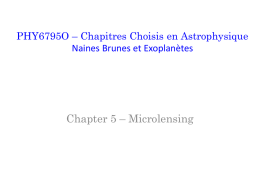 Chap5-uLensing-cx - Groupe d`Astronomie et Astrophysique