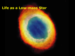 Life as a Low-mass Star - Madison Public Schools
