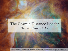 The cosmic distance ladder