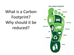 What is Carbon Footprint
