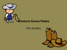 Western Genre Notesx