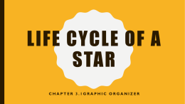 Life Cycle of a star Goes with graphic organizerx
