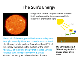 The Sun*s Energy