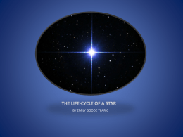 The life-cycle of a star