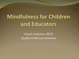 Mindfulness for Children and Educators