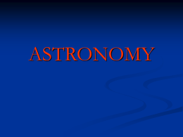 Astronomy - PowerPoint