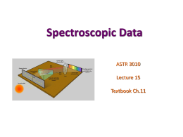 Spectroscopic Data