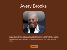 Avery Brooks Powerpoint