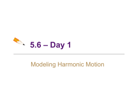Modeling Damped Harmonic Motion