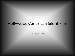 Hollywood/American Silent Film