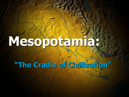 Mesopotamia - TeacherWeb