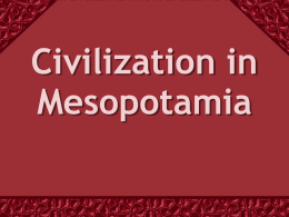 Civilization in Mesopotamia