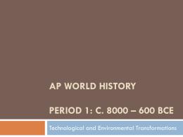 Period 1 APWH PP - Collegium Charter School