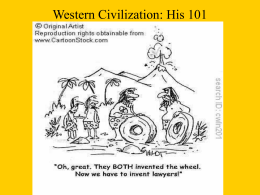Western Civilization Definitions