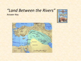“Land Between the Rivers” Answer Key