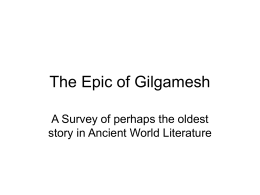 The Epic of Gilgamesh - John C. Fremont High School