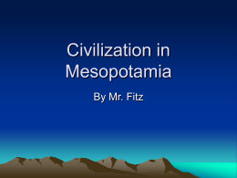 Civilization in Mesopotamia