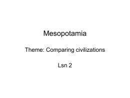 Lsn 3 Mesopotamia