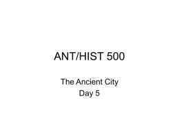 ANT/HIST 500