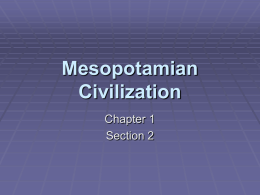 Mesopotamian Civilization