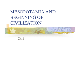 mesopotamia and beginning of civilization