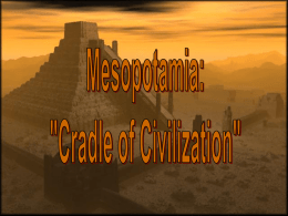 The Cradle of Civilization