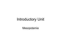 Introductory Unit
