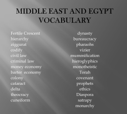 Western Asia and Egypt