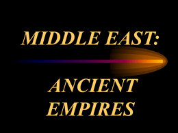 middle east: ancient empires