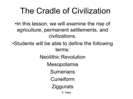 The Cradle of Civilization - White Plains Public Schools