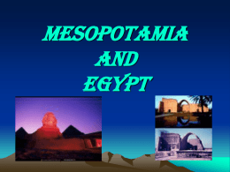 Mesopotamia @ Egypt