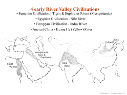The Four Early River Valley Civilizations